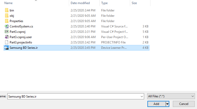 add ir driver